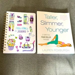 Taller Slimmer Younger Lauren Roxburgh Book and Food and Fitness Journal Bundle